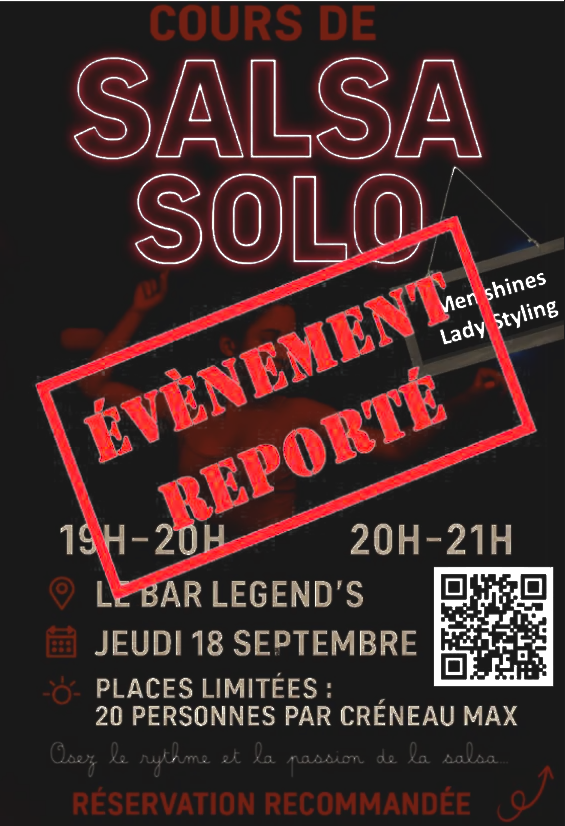 Evènement initiation salsa solo reporté